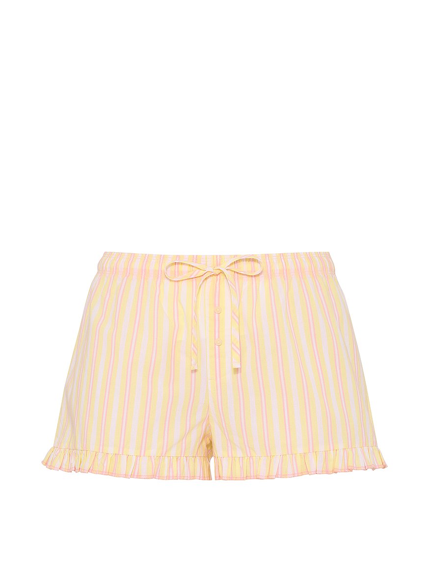 cotton boxy pajama shorts cotton boxy pajama shorts