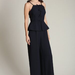 Витрина bow front peplum wide leg jumpsuit