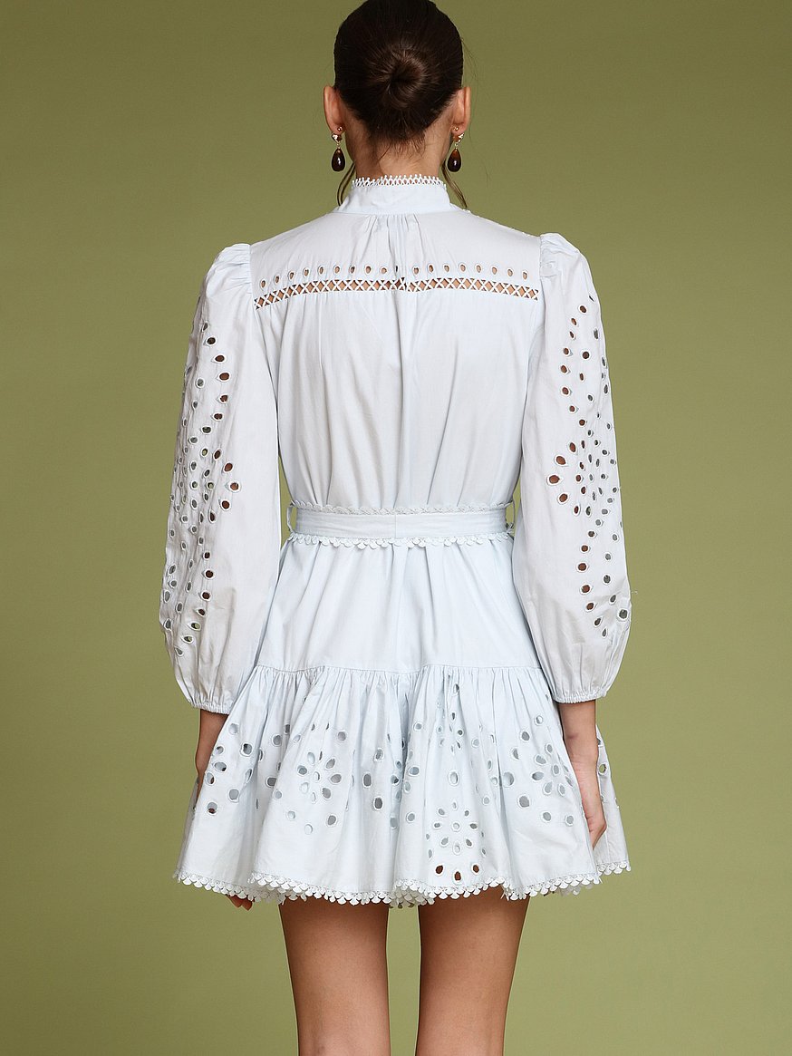 cotton broderie anglaise shirtdress cotton broderie anglaise shirtdress