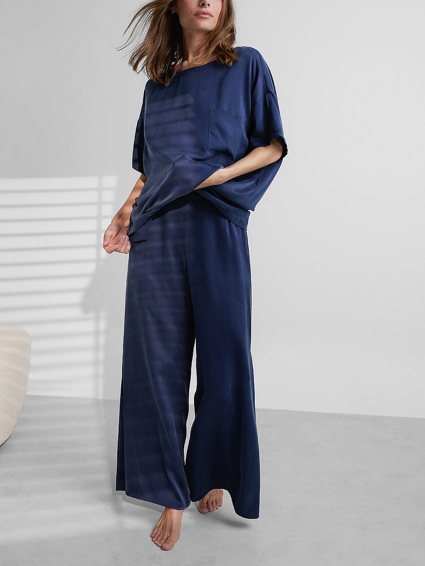 washable silk tee pant set washable silk tee pant set
