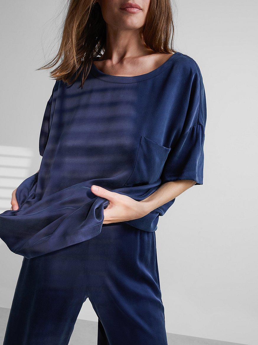 washable silk tee pant set washable silk tee pant set