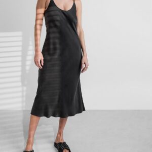 washable silk bias slip dress
