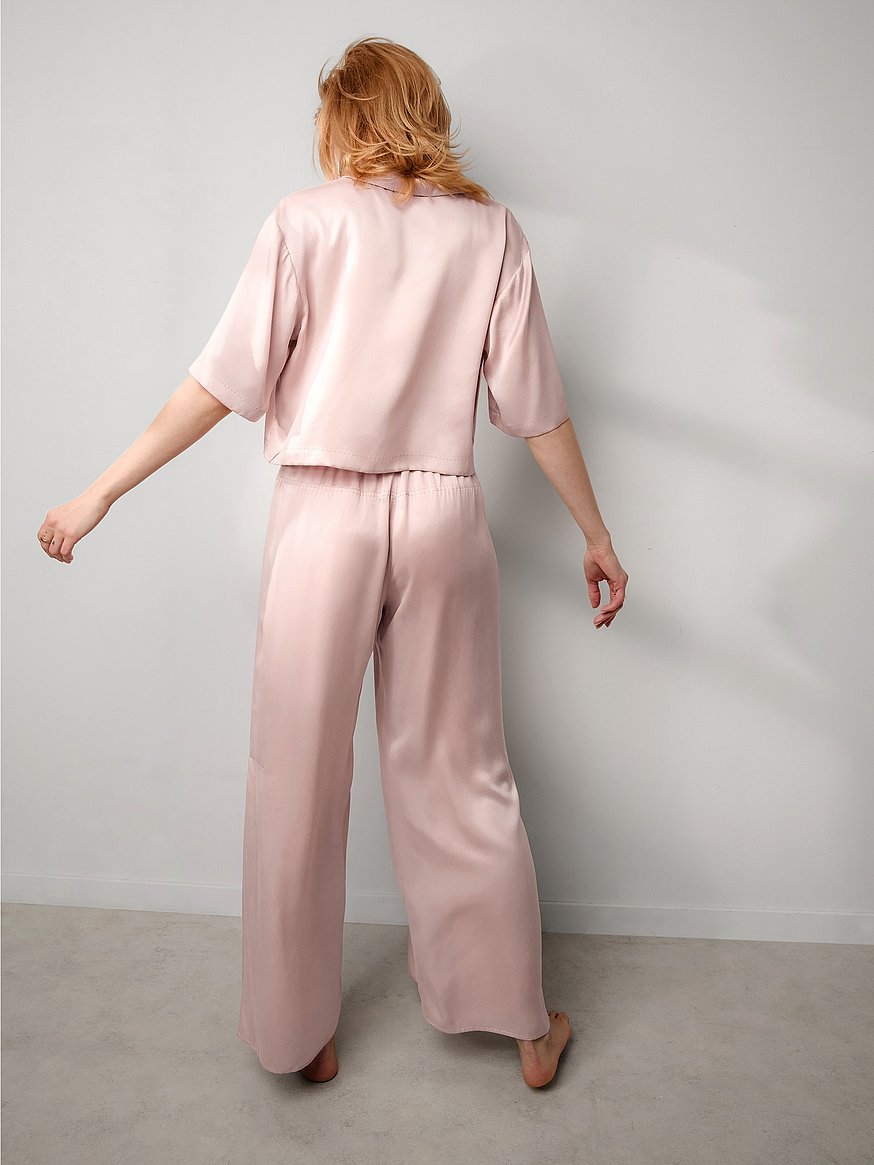 washable silk high rise pant set washable silk high rise pant set