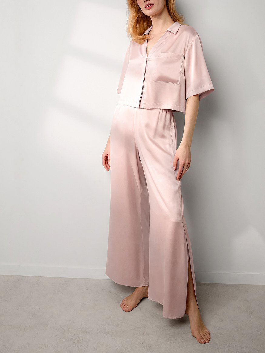 washable silk high rise pant set washable silk high rise pant set