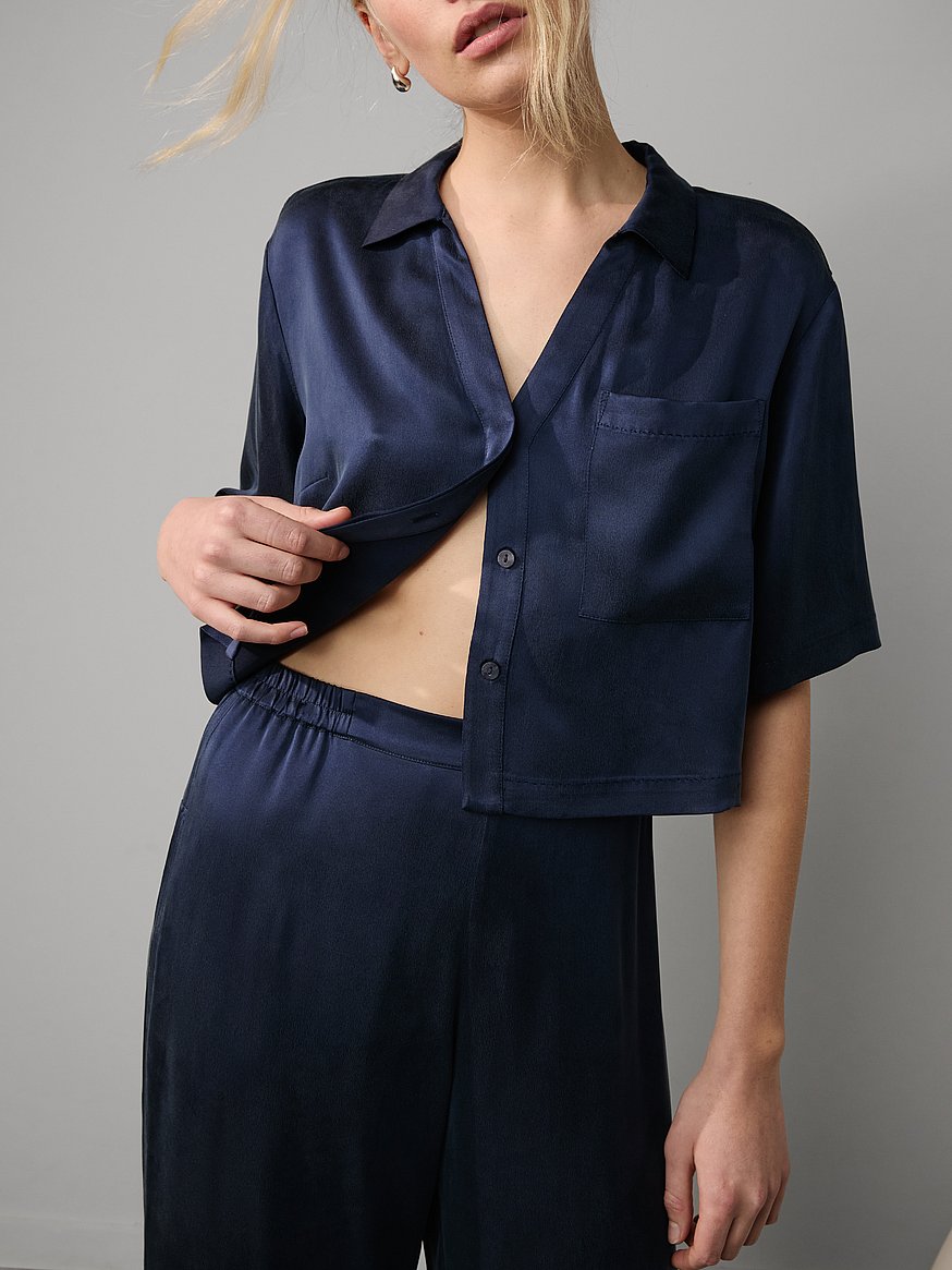 washable silk high rise pant set washable silk high rise pant set