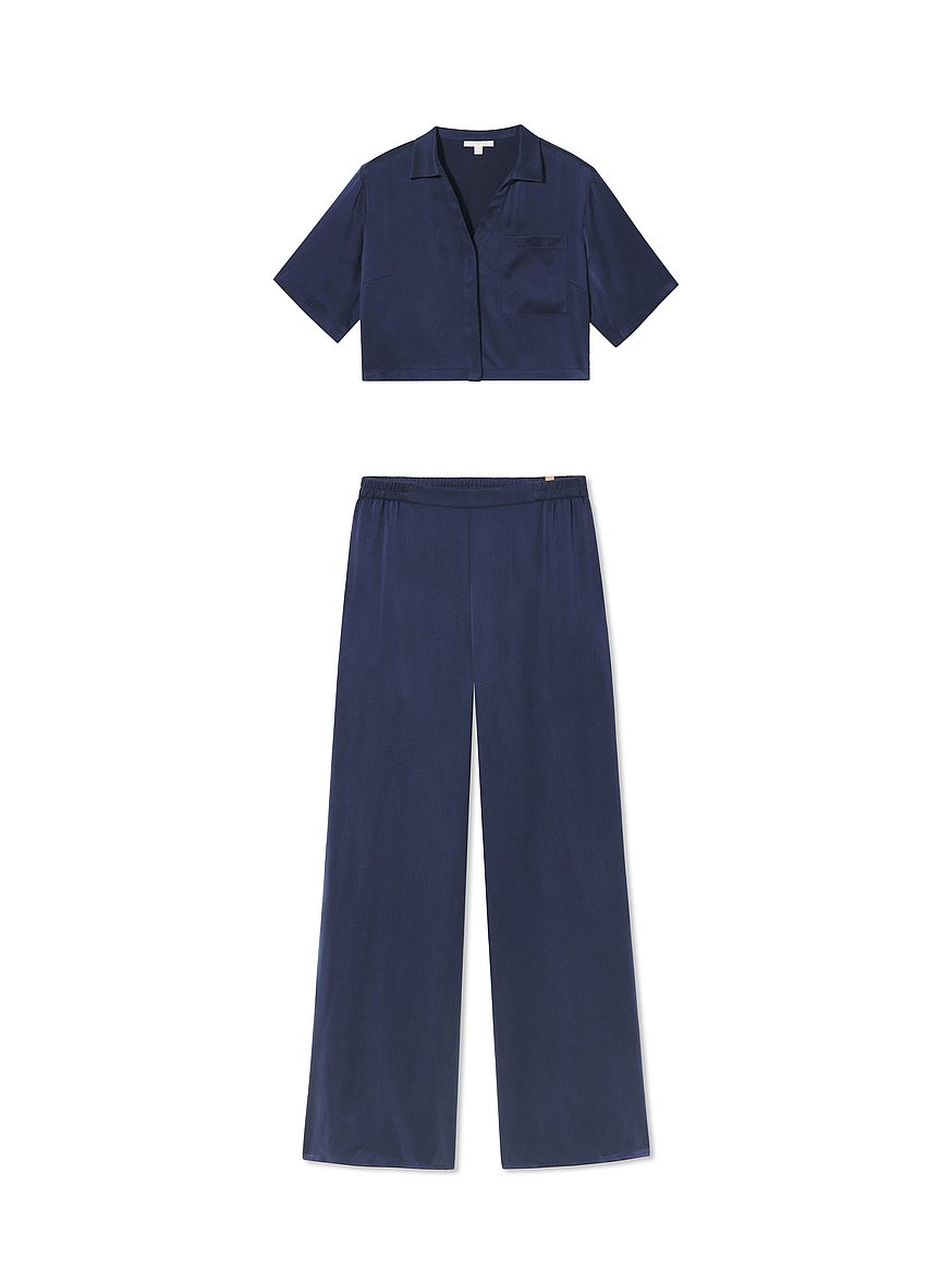 washable silk high rise pant set washable silk high rise pant set