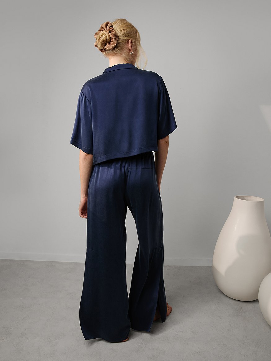 washable silk high rise pant set washable silk high rise pant set