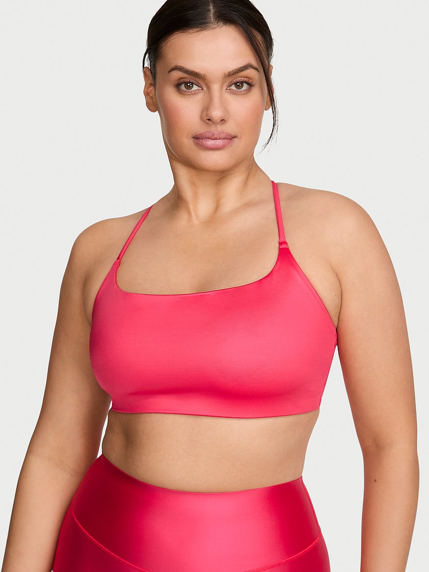 vsx glossytech™ strappy back sports bra vsx glossytech™ strappy back sports bra
