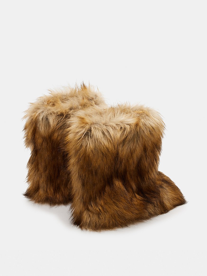 beastie faux fur bootie beastie faux fur bootie