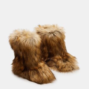 Home beastie faux fur bootie