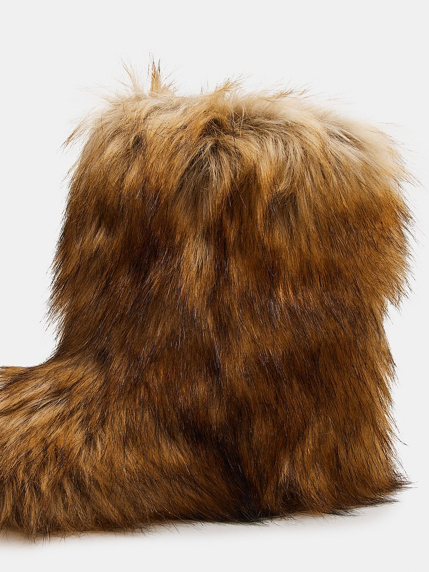 beastie faux fur bootie beastie faux fur bootie