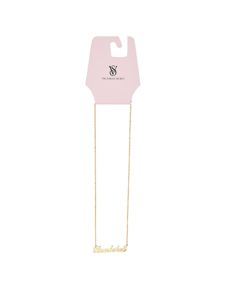 vs bombshell nameplate necklace vs bombshell nameplate necklace