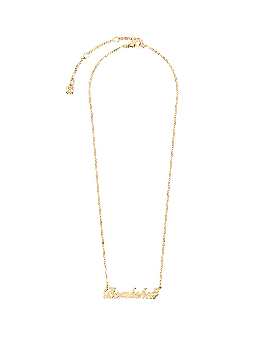 vs bombshell nameplate necklace vs bombshell nameplate necklace