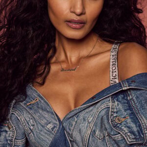 vs bombshell nameplate necklace