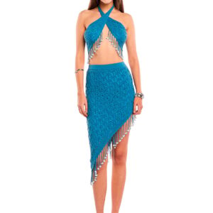 Home sally skirt blue jade