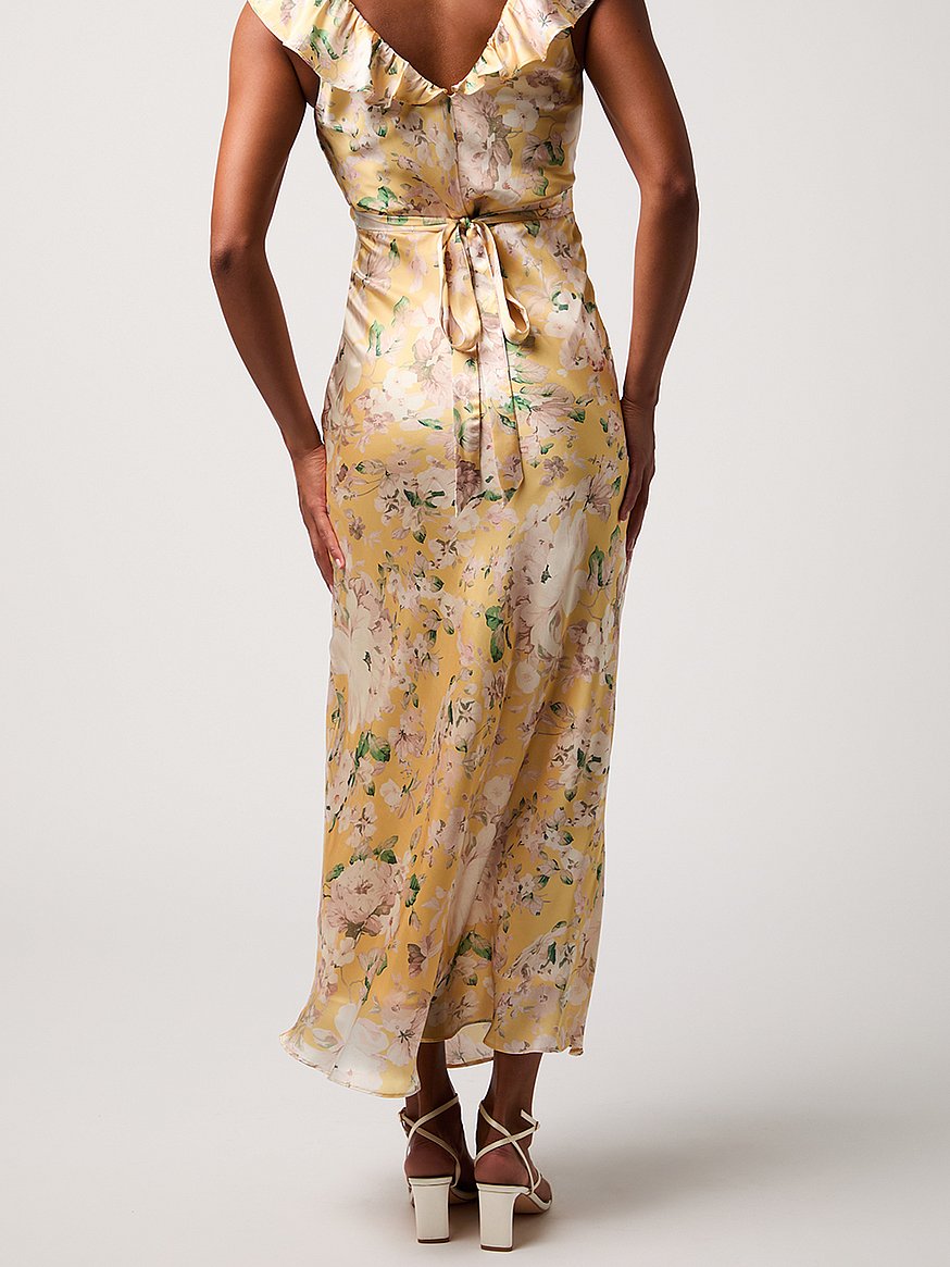 carter ruffle neck maxi dress carter ruffle neck maxi dress