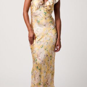 Витрина carter ruffle neck maxi dress