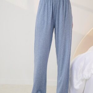 organic pima straight leg pajama pant