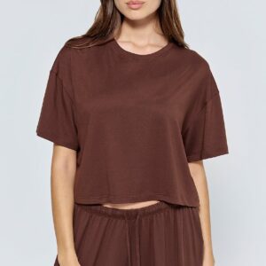 Home the cloud crop tee