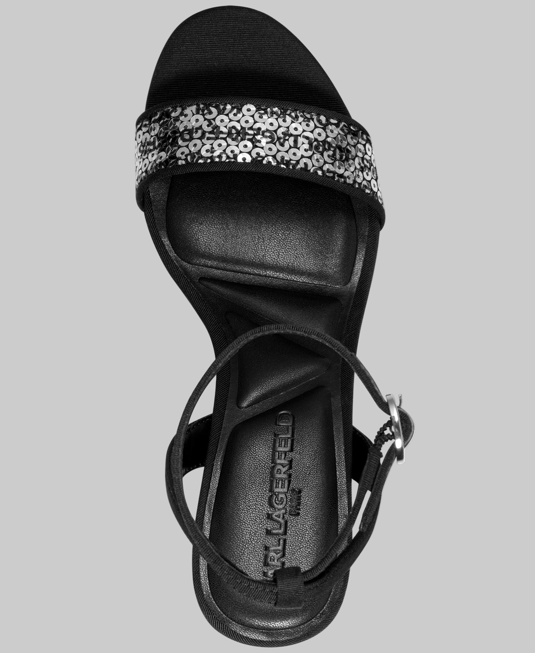 hadenlogosequin kl450933 slvrblk topdownview hadenlogosequin kl450933 slvrblk topdownview