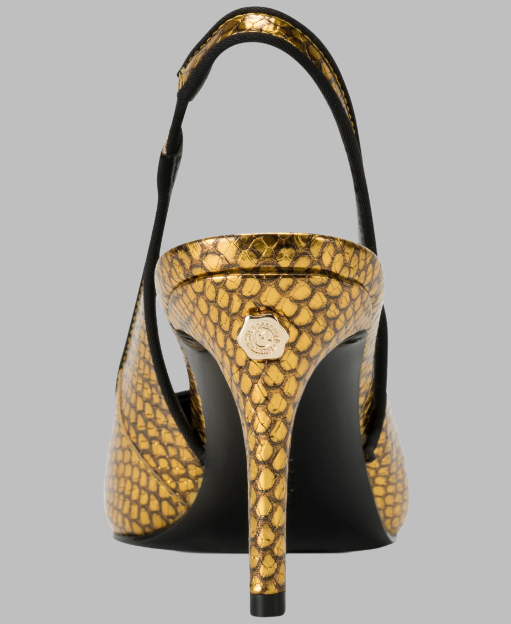 rosalyn slingback kl150095 goldblk backview rosalyn slingback kl150095 goldblk backview