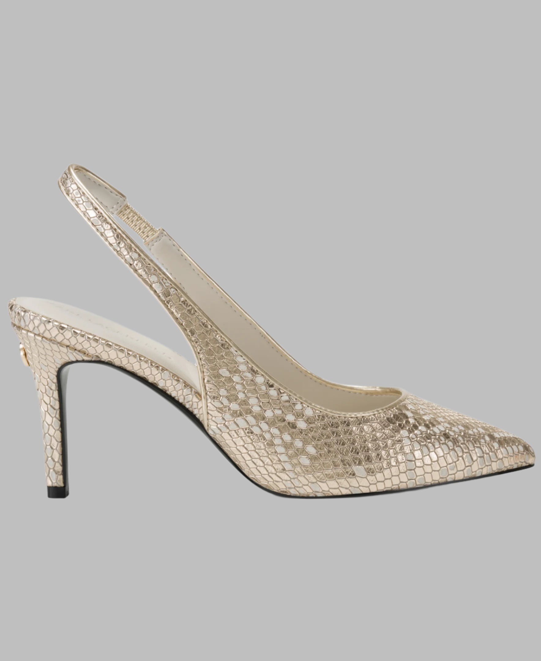rosalyn slingback kl157785 whitegold sideview rosalyn slingback kl157785 whitegold sideview