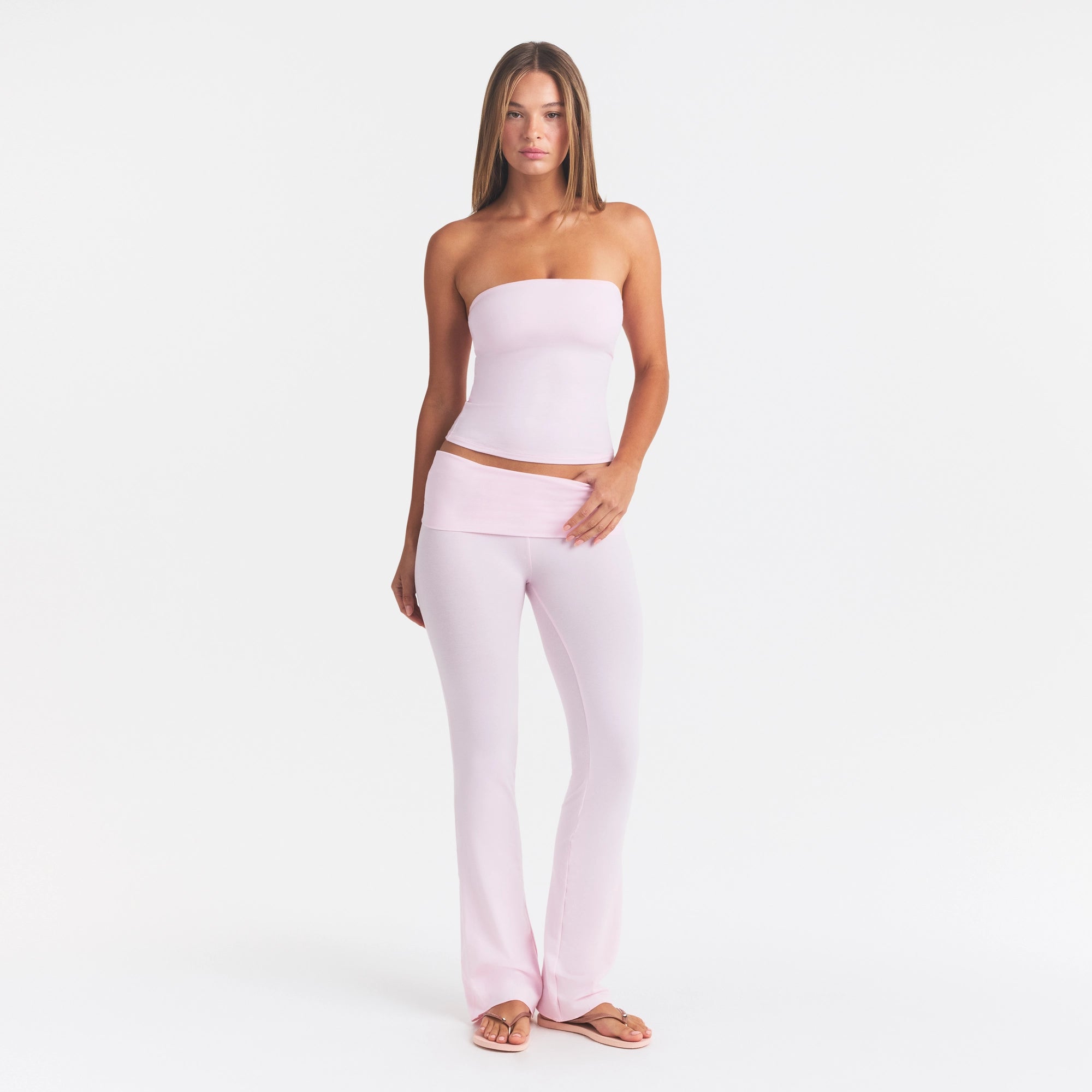 cotton jersey foldover pant cotton jersey foldover pant