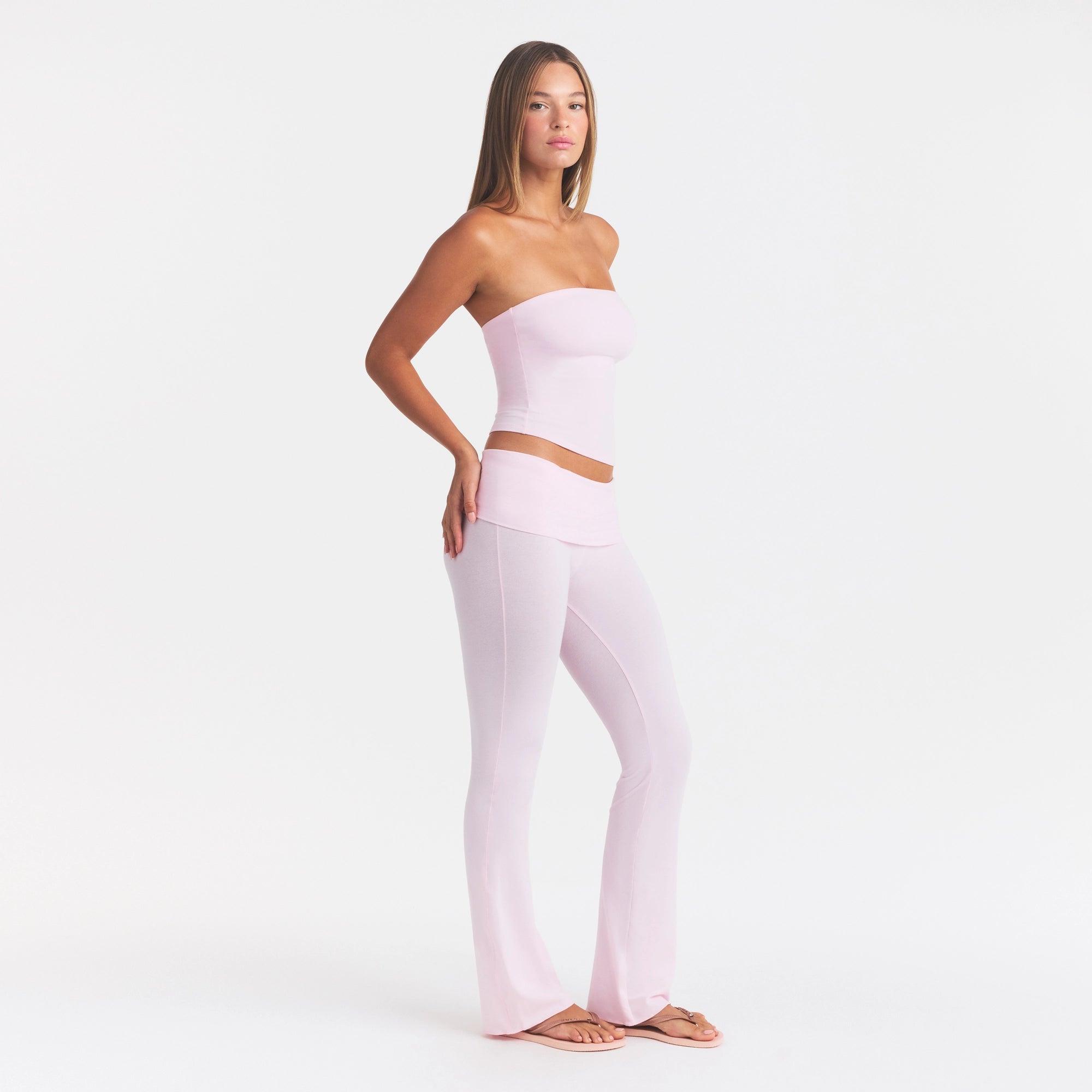 cotton jersey foldover pant cotton jersey foldover pant