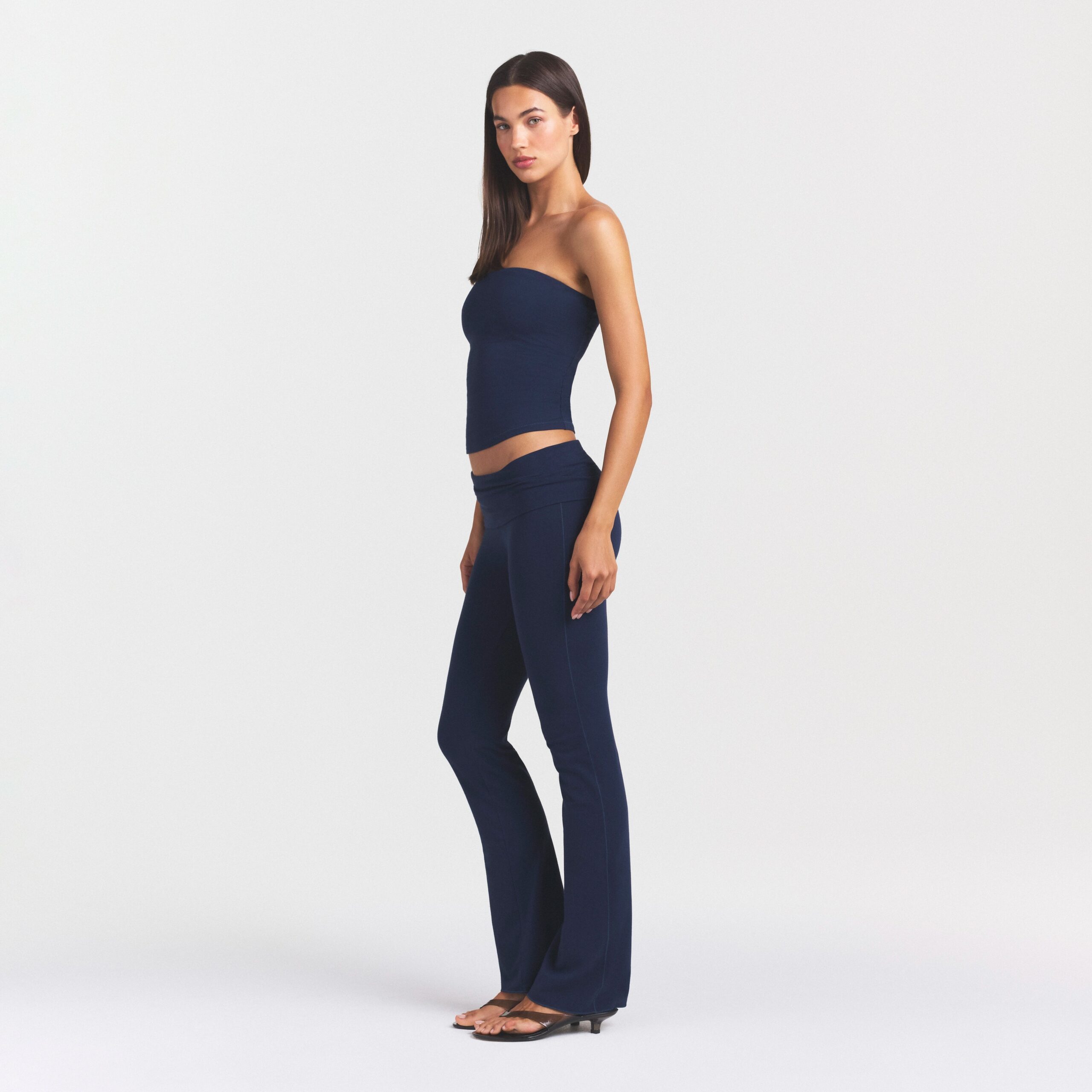 cotton jersey foldover pant cotton jersey foldover pant