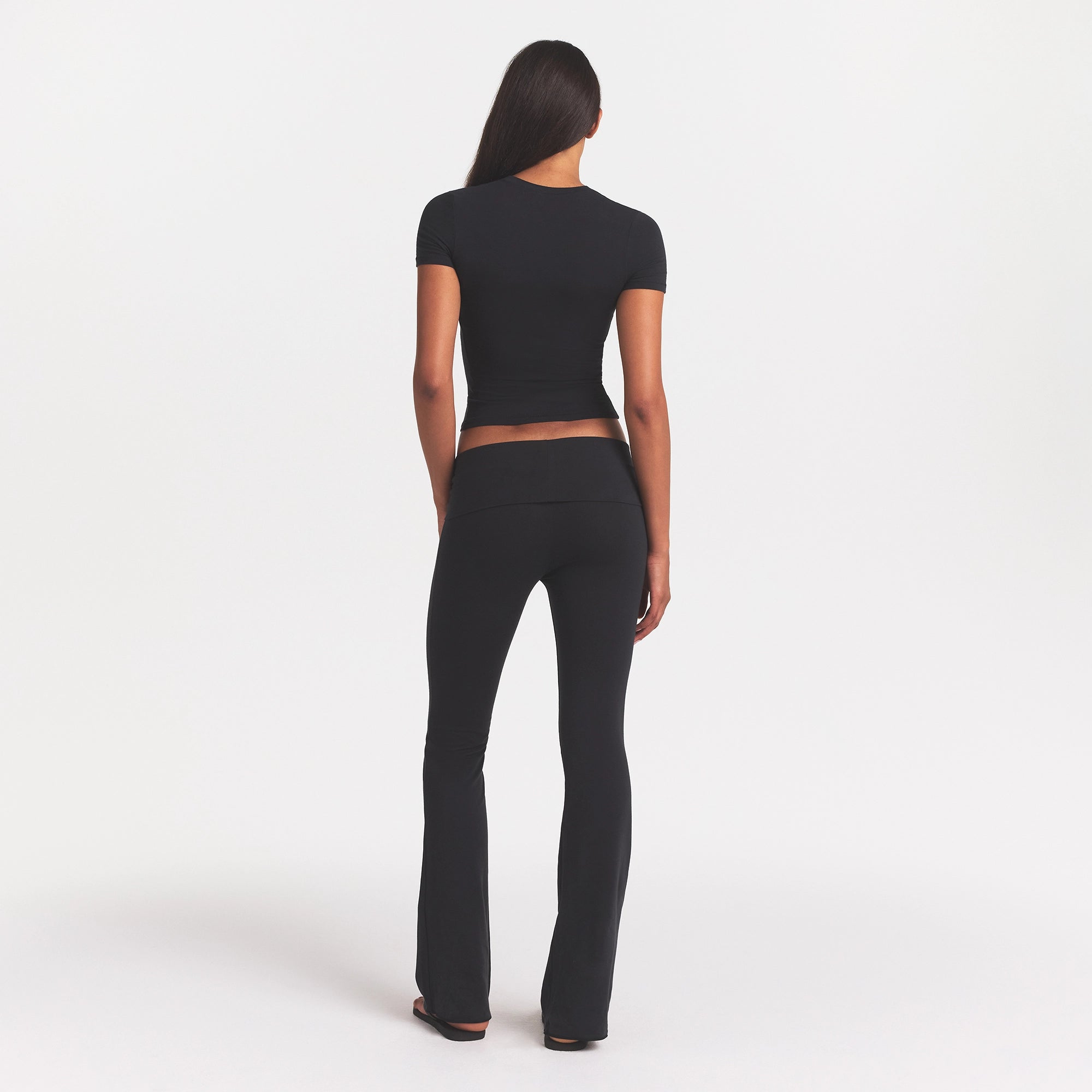 cotton jersey foldover pant cotton jersey foldover pant