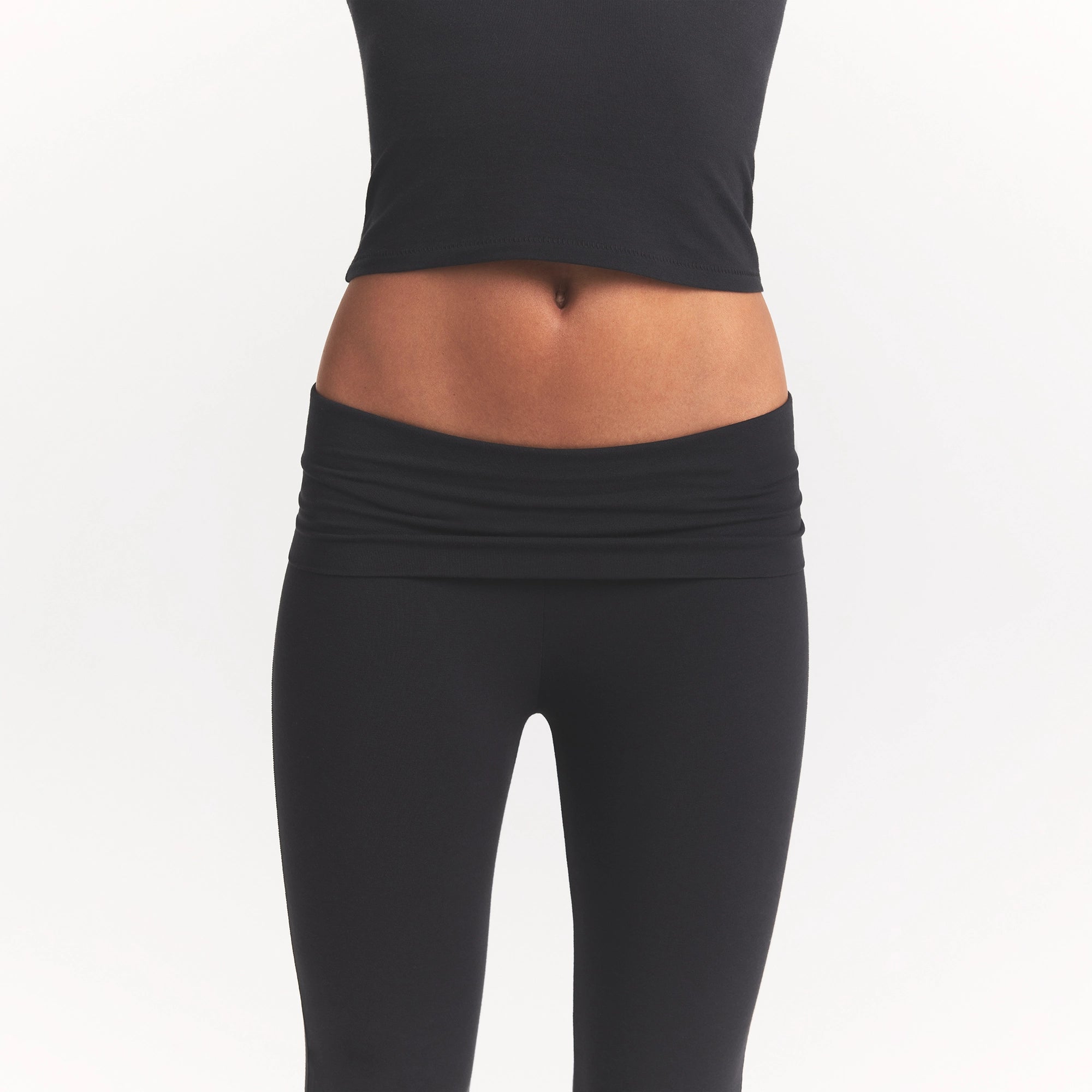 cotton jersey foldover pant cotton jersey foldover pant