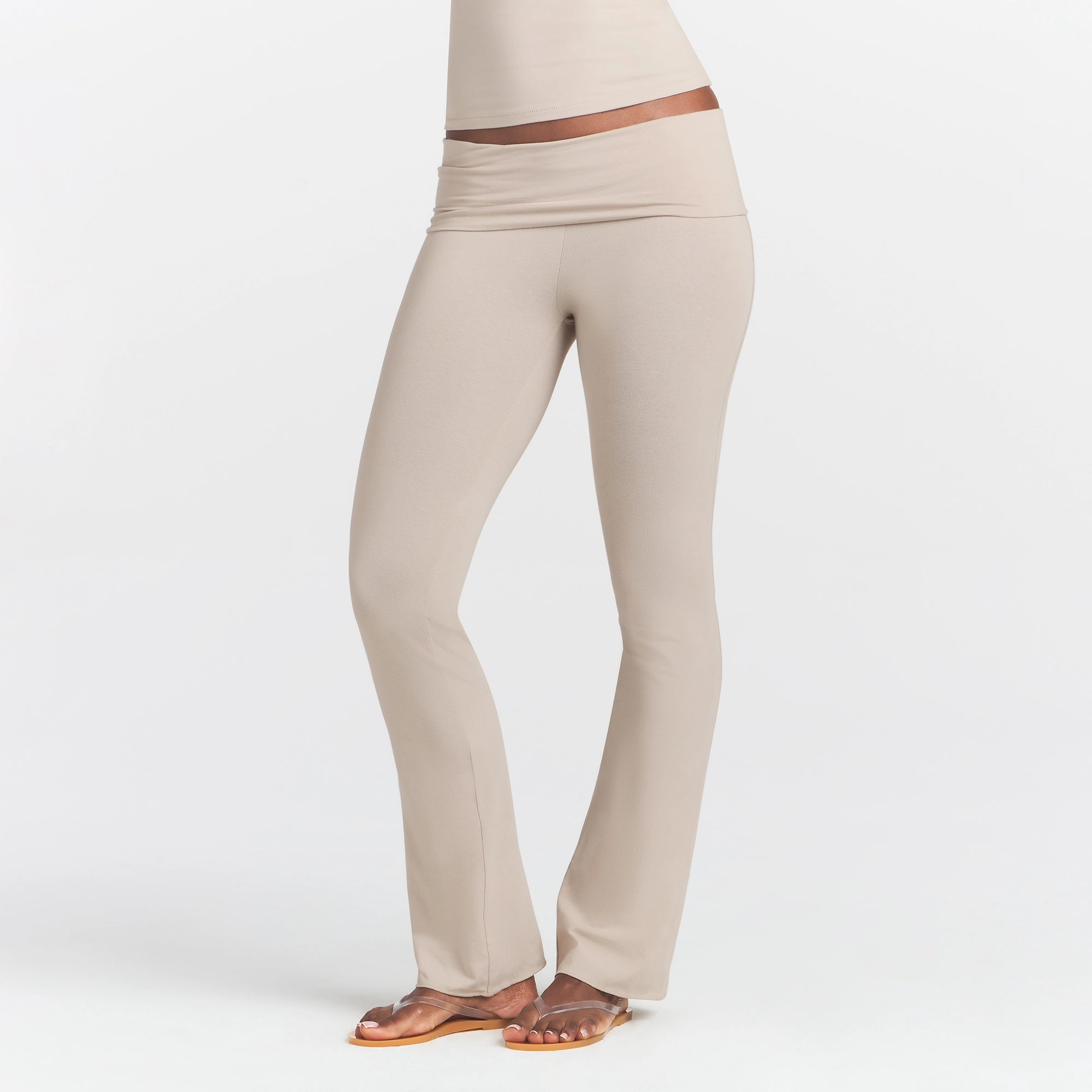 cotton jersey foldover pant cotton jersey foldover pant