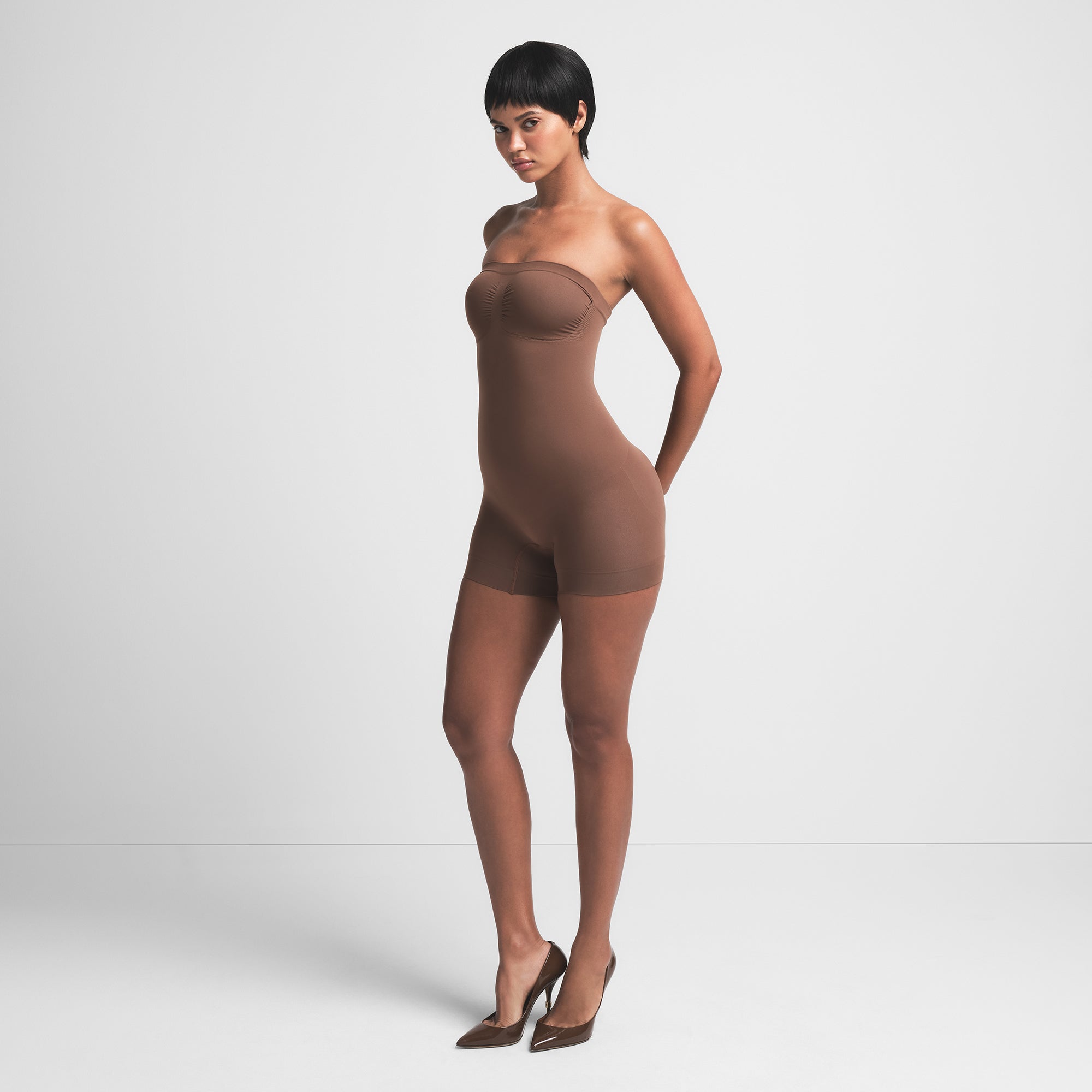 seamless sculpt strapless shortie bodysuit seamless sculpt strapless shortie bodysuit