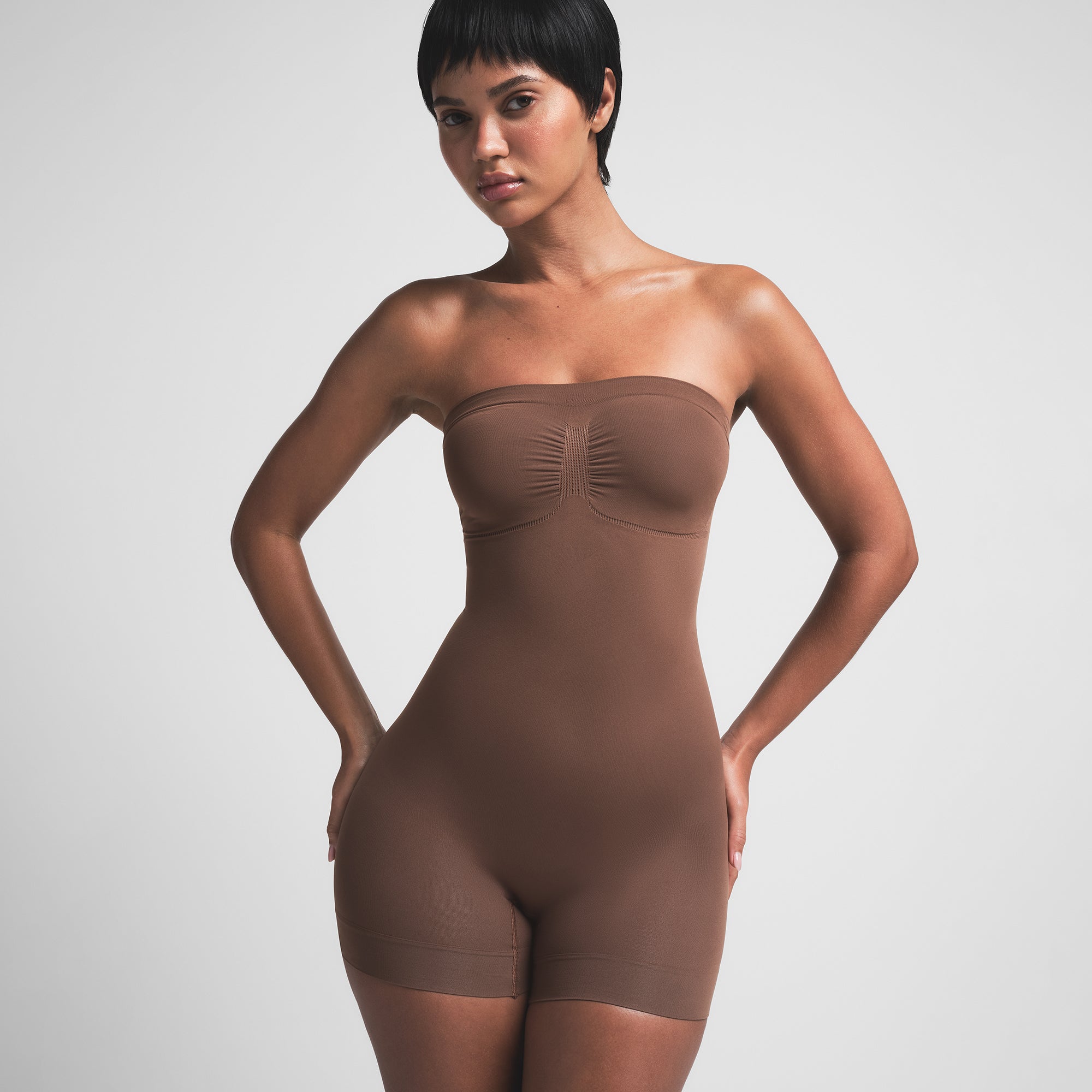 seamless sculpt strapless shortie bodysuit seamless sculpt strapless shortie bodysuit