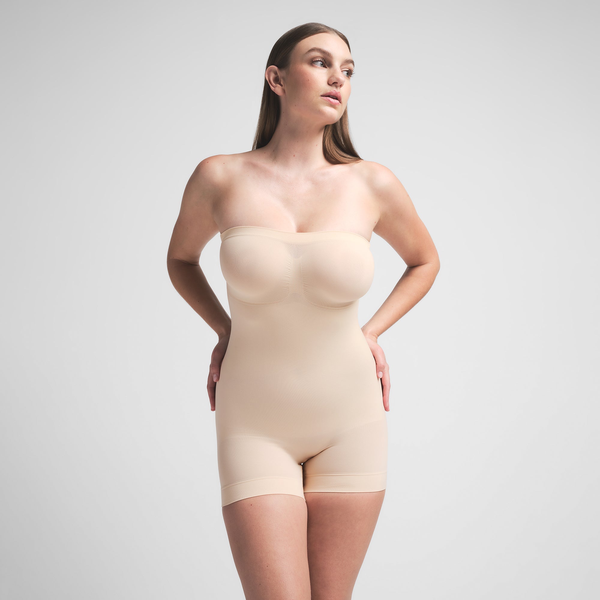 seamless sculpt strapless shortie bodysuit seamless sculpt strapless shortie bodysuit