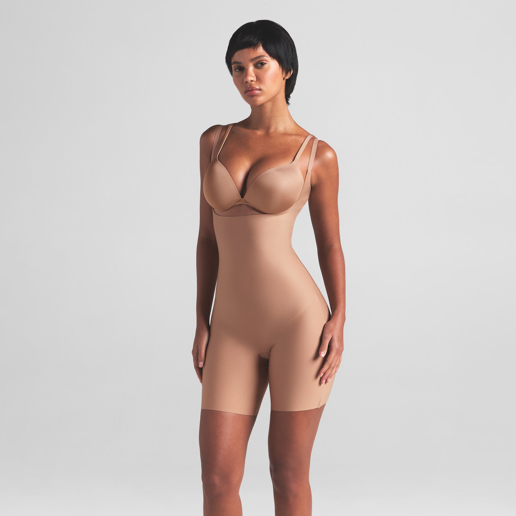 skims body core sculpt open bust mid thigh bodysuit skims body core sculpt open bust mid thigh bodysuit