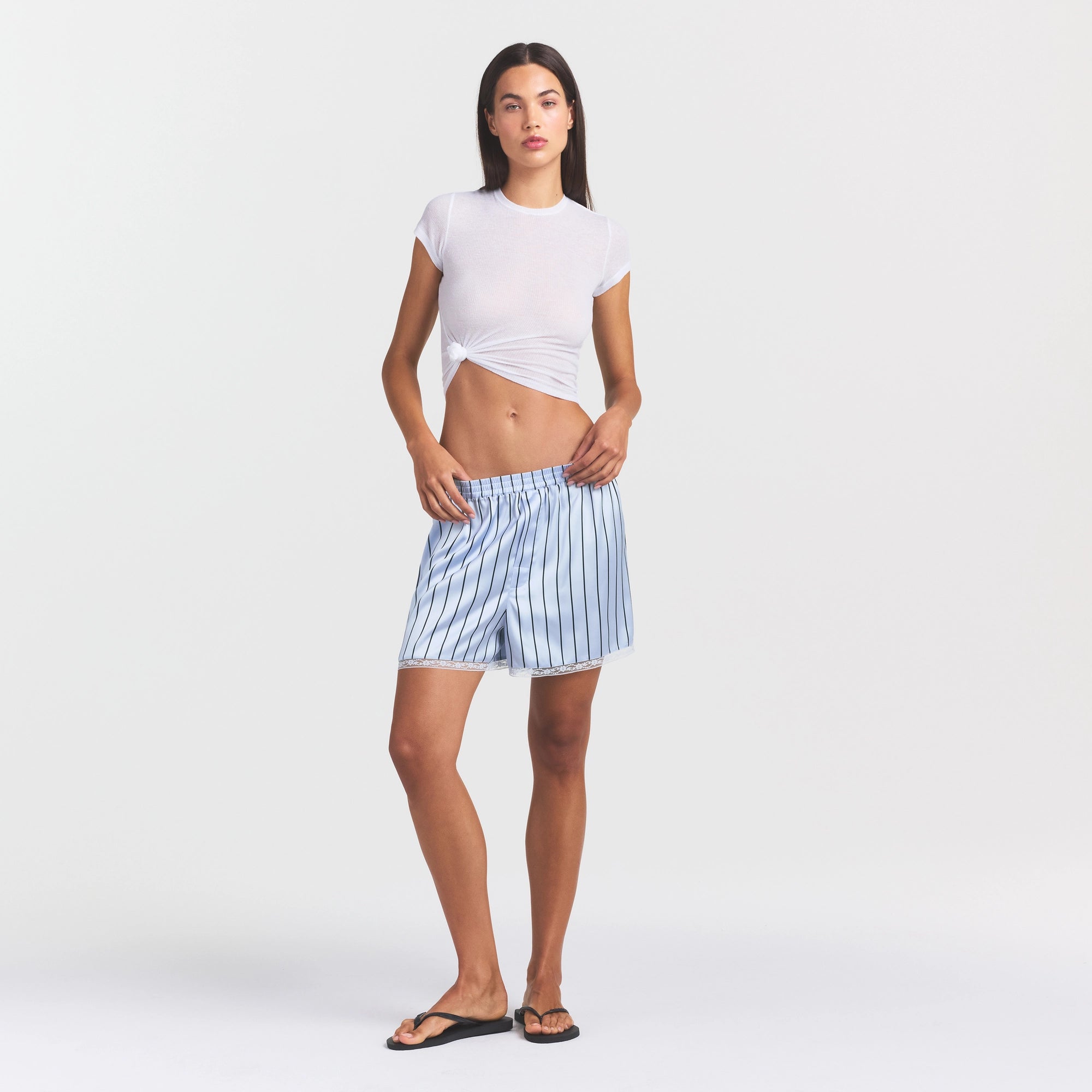 woven shine lace boxer woven shine lace boxer