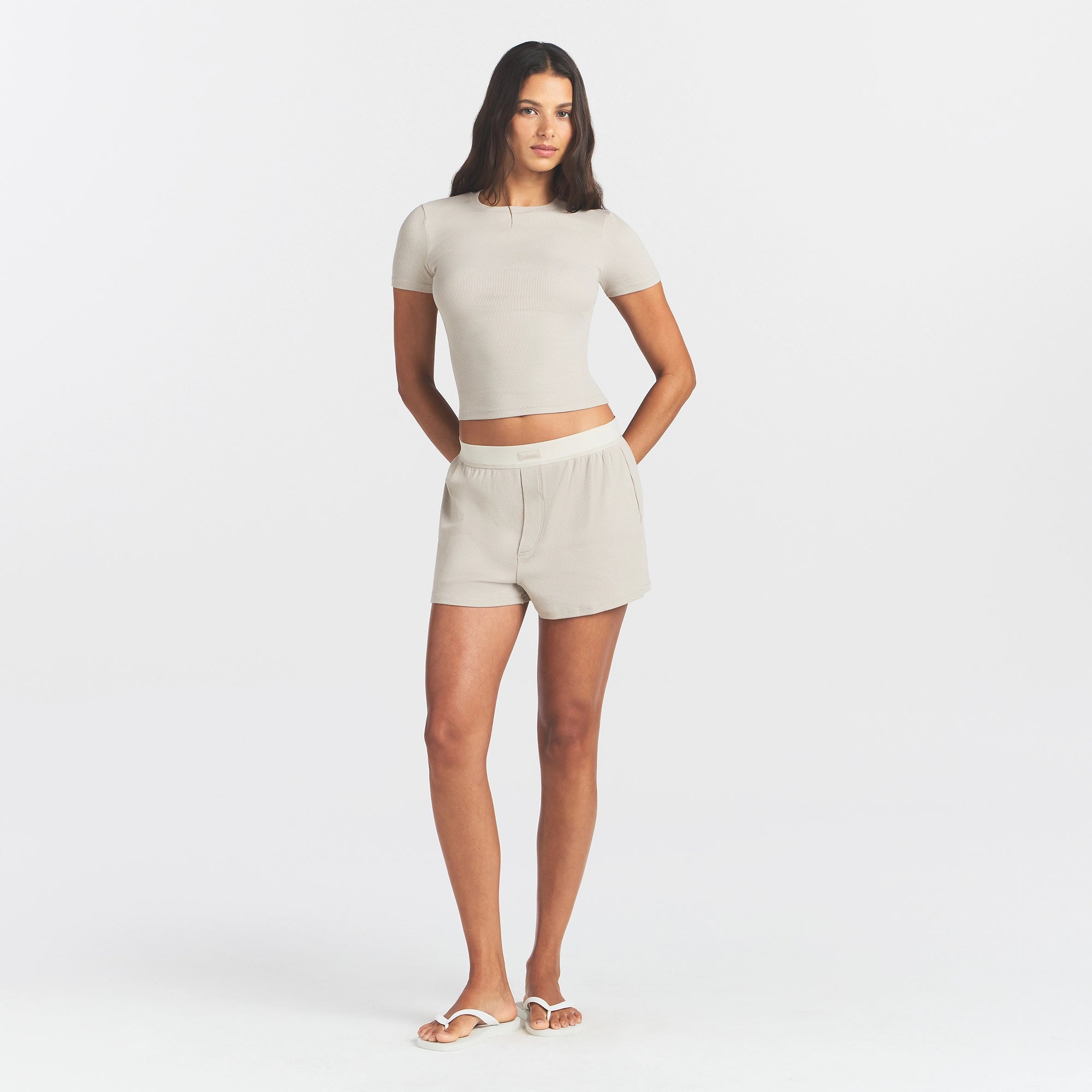 cotton rib loose boxer cotton rib loose boxer