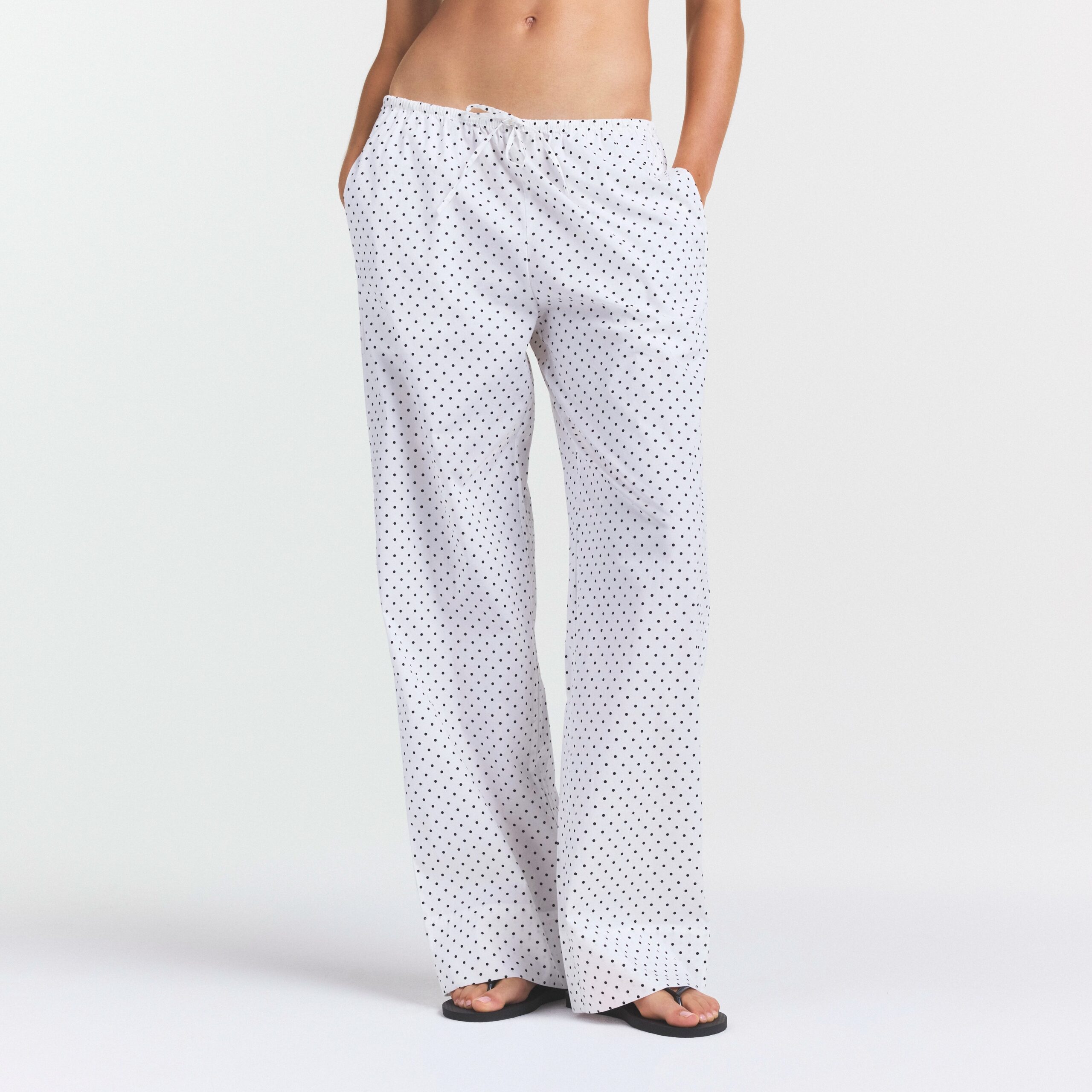 cotton poplin sleep straight leg pant cotton poplin sleep straight leg pant
