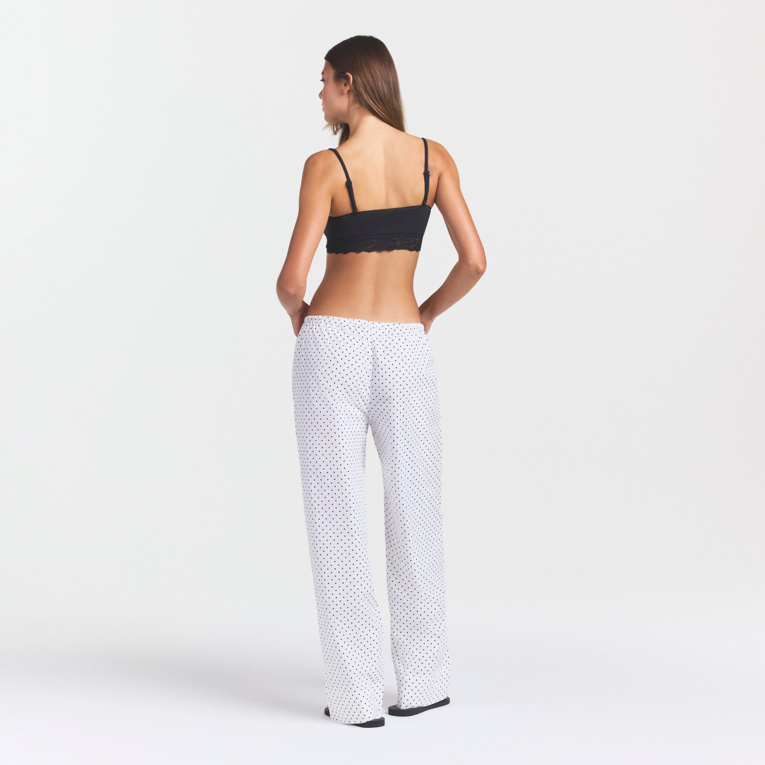 cotton poplin sleep straight leg pant cotton poplin sleep straight leg pant