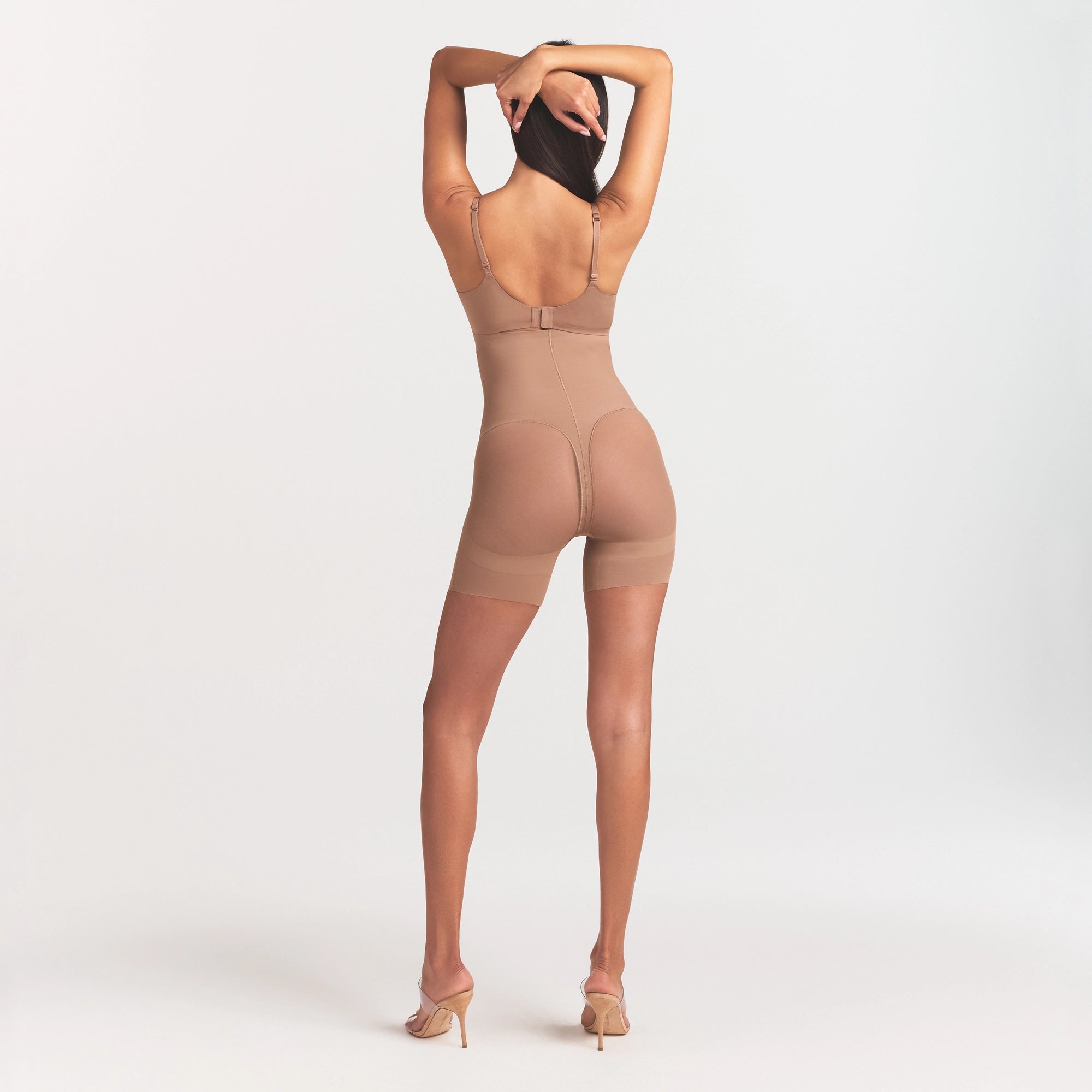 power mesh shapewear core sculpt high waisted mid thigh short power mesh shapewear core sculpt high waisted mid thigh short