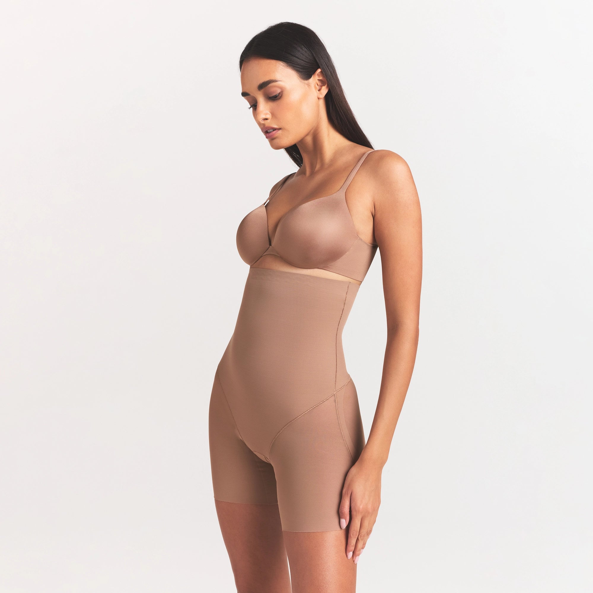 power mesh shapewear core sculpt high waisted mid thigh short power mesh shapewear core sculpt high waisted mid thigh short