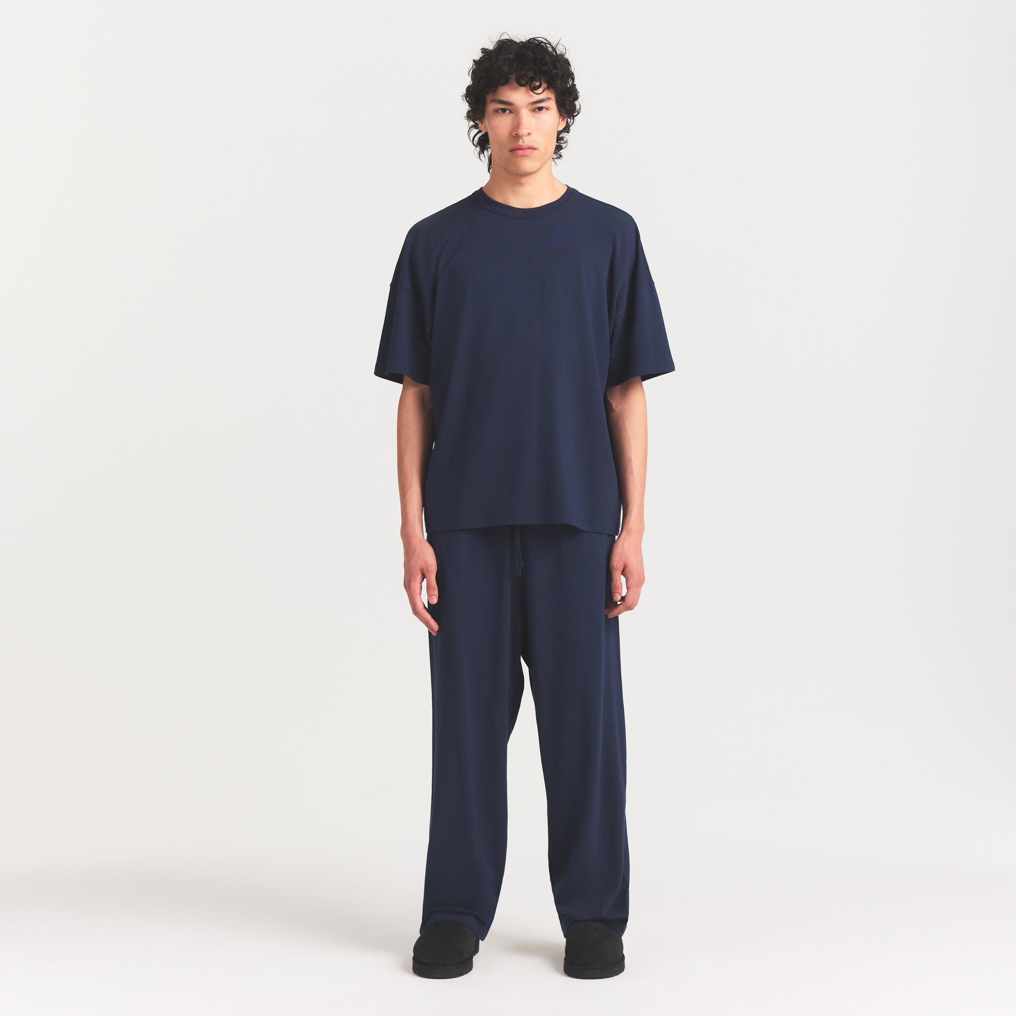 jersey lounge mens relaxed straight leg pant jersey lounge mens relaxed straight leg pant