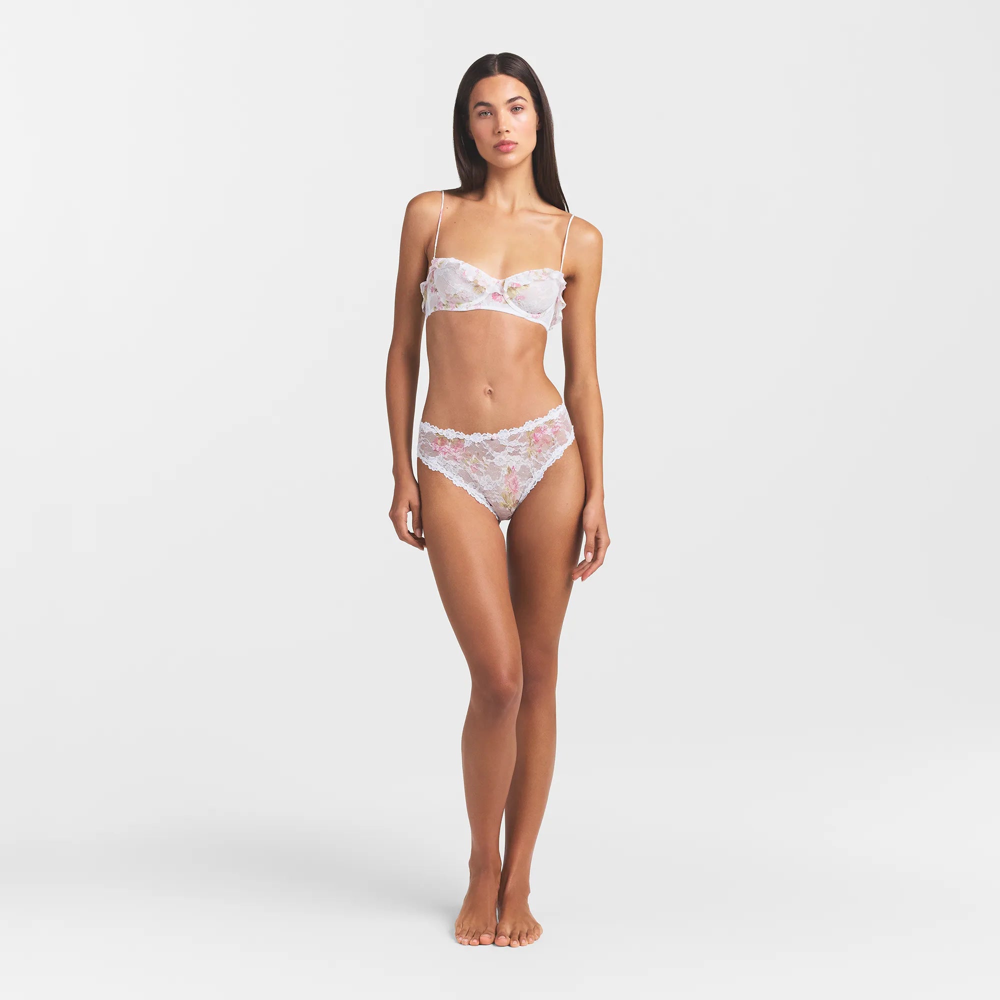 stretch lace ruffle unlined bra stretch lace ruffle unlined bra