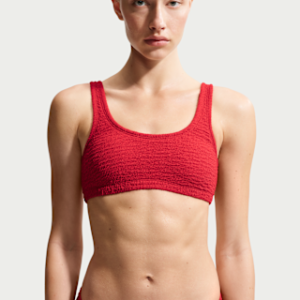 nike swim Женский бикини топ без косточек с текстурой shoreline