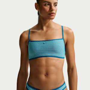 nike swim Женский бикини топ без косточек с волнистой текстурой