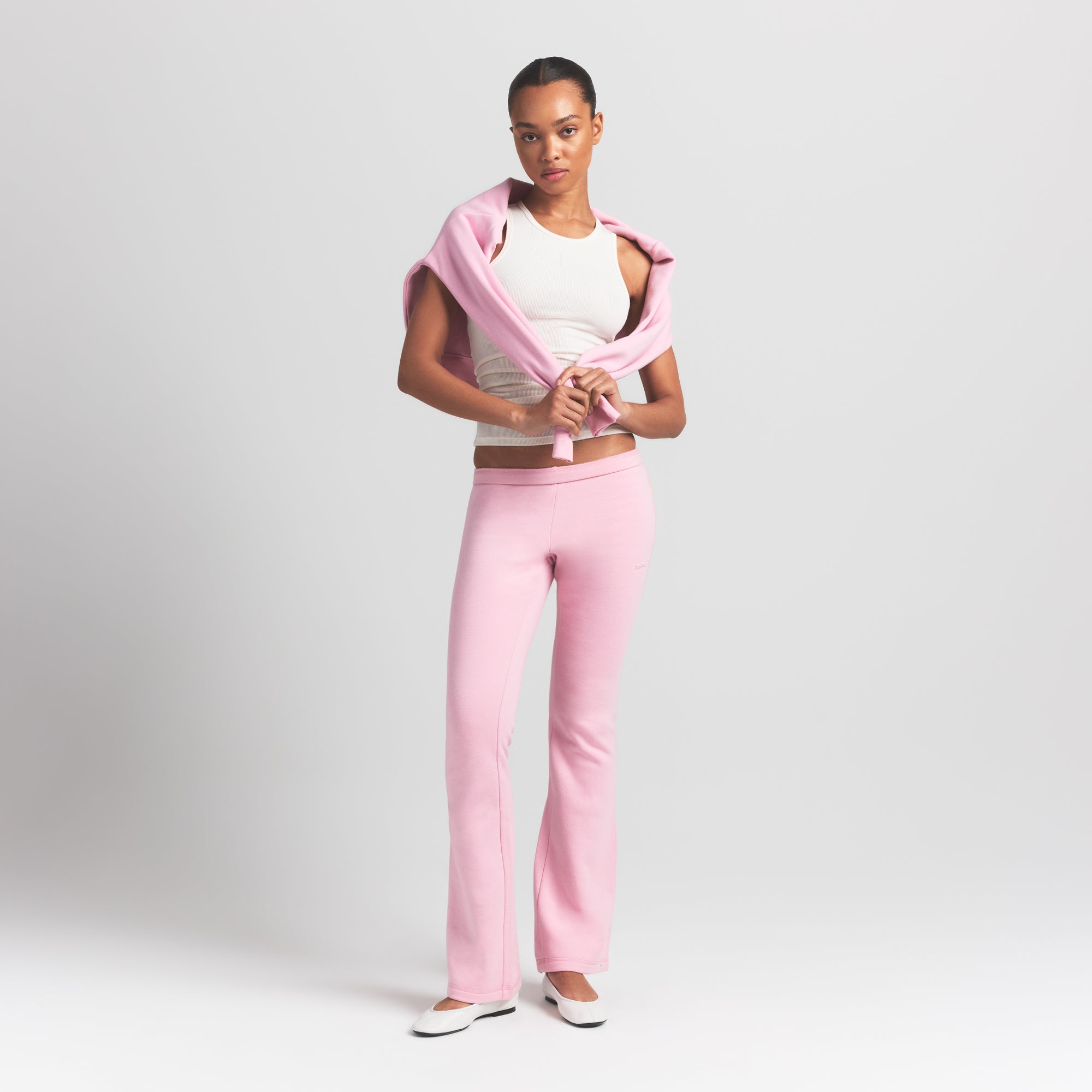 cotton fleece slim pant cotton fleece slim pant