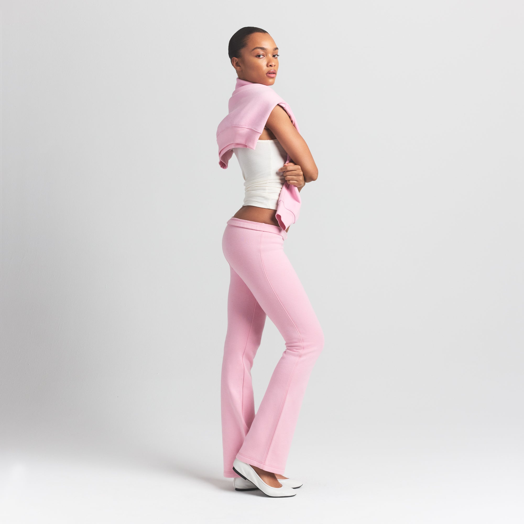 cotton fleece slim pant cotton fleece slim pant