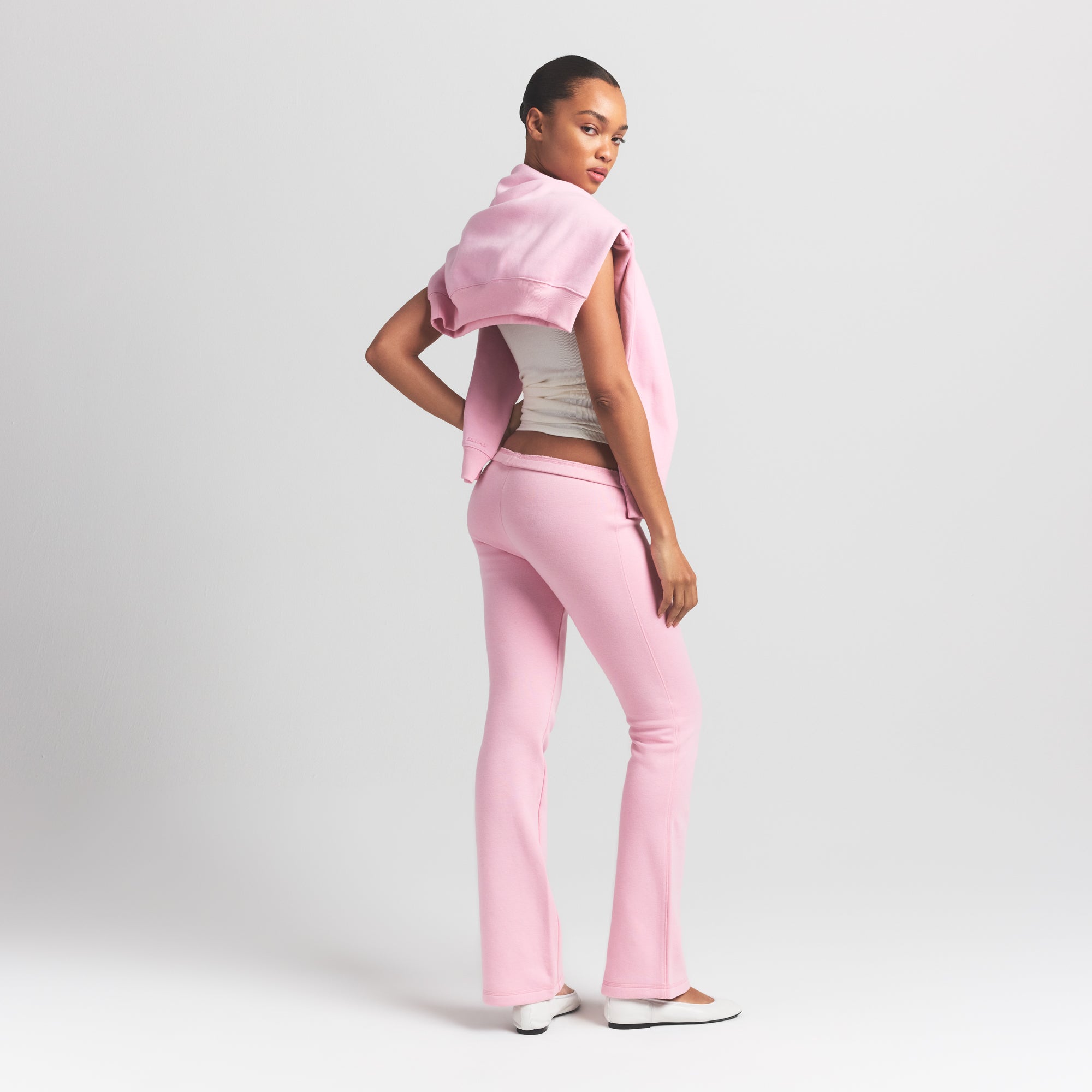 cotton fleece slim pant cotton fleece slim pant