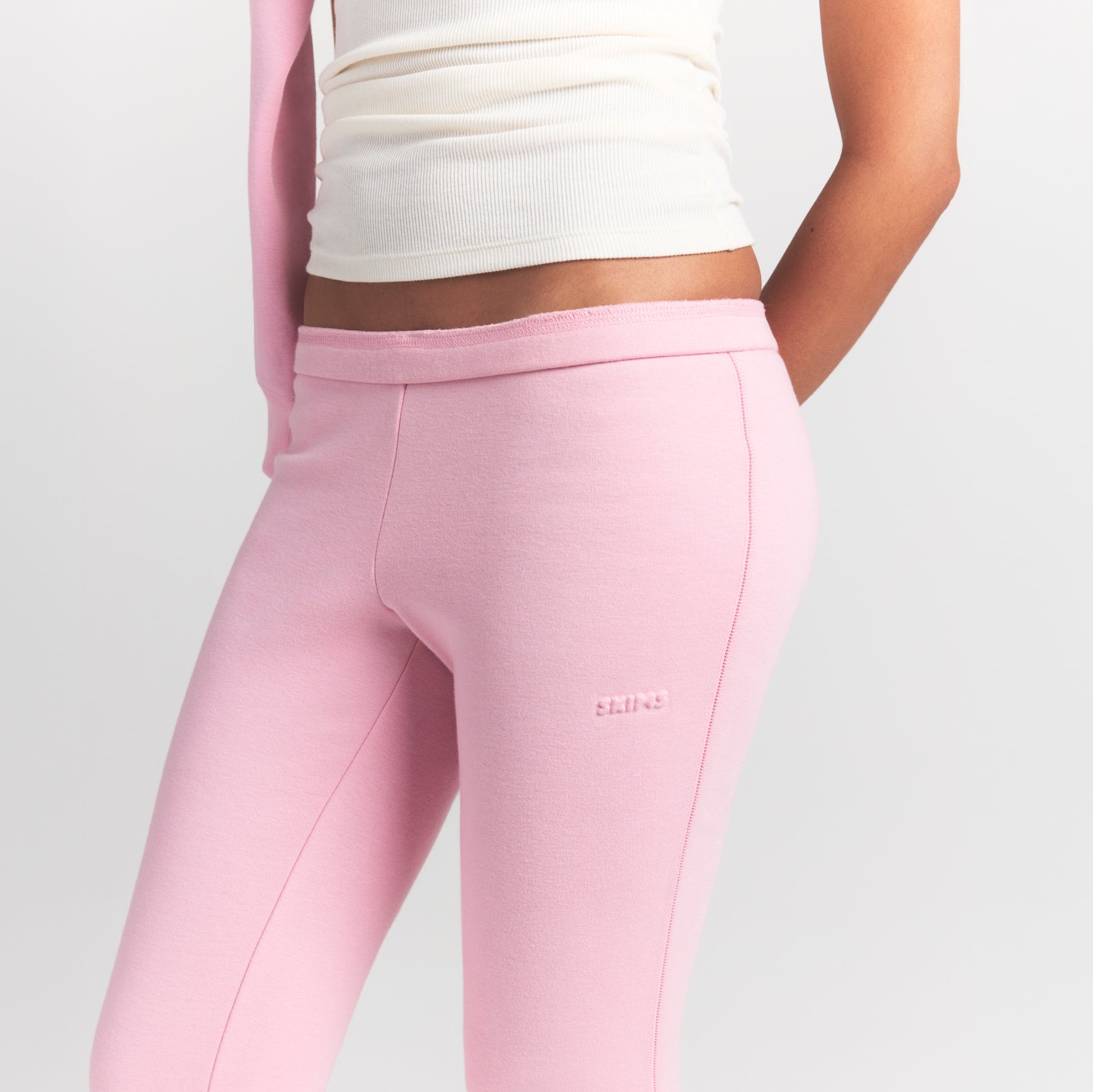 cotton fleece slim pant cotton fleece slim pant